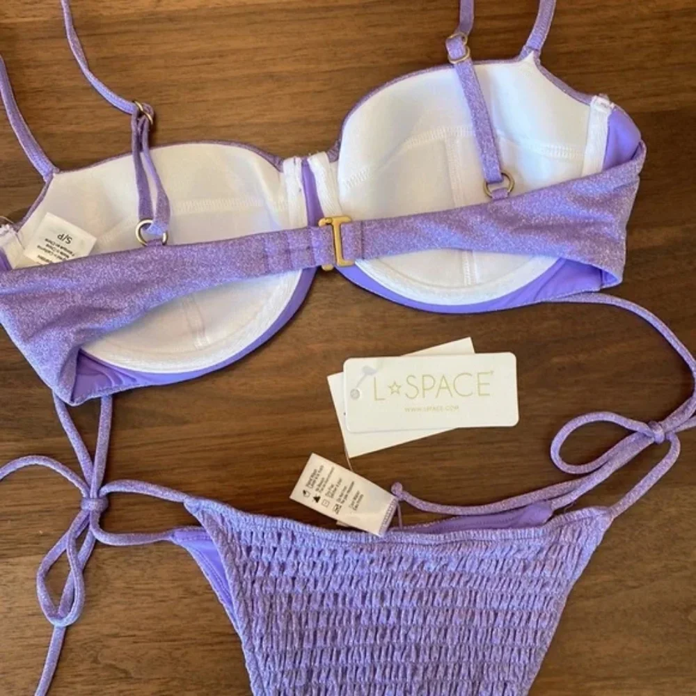 L*Space Marley Aubree Bikini Set Amethyst Purple Shimmer